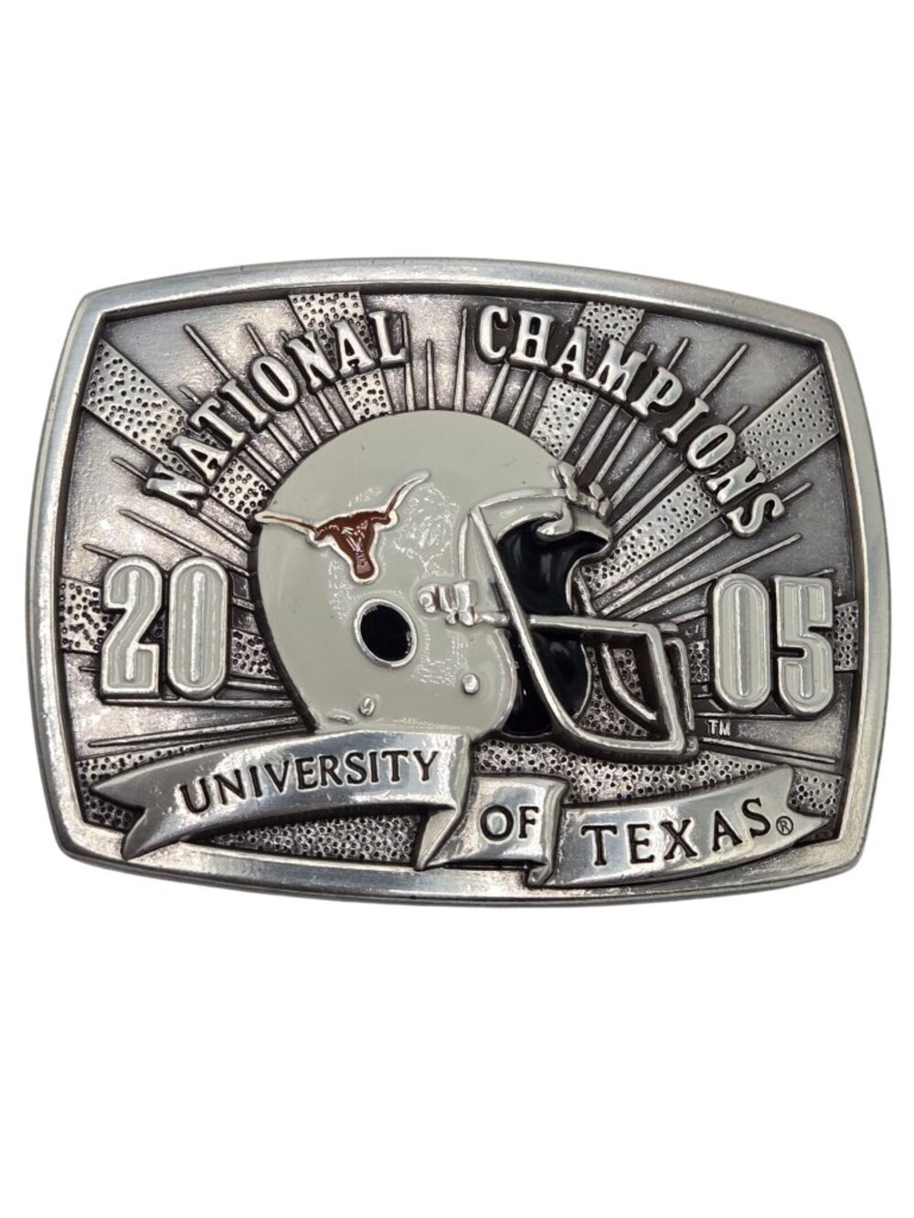 University Of Texas Belt Buckle 2005 National Champions Longhorn Football Vtg
